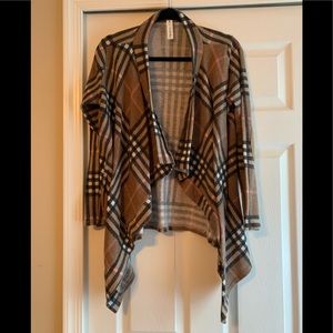 Plaid Cardigan